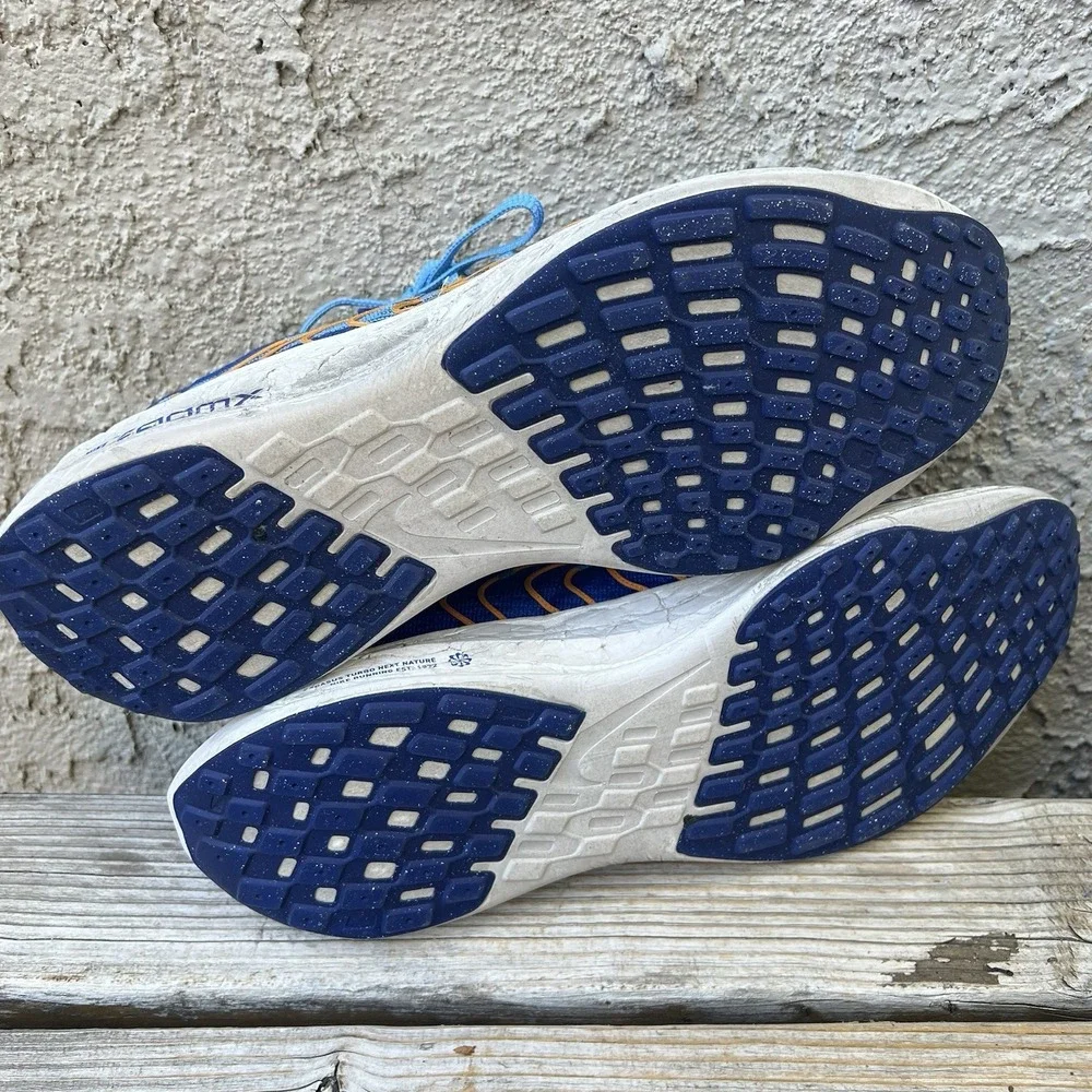 Hoka One One Shoes Men Size 11.5 Rocket X Blue White Running Sneakers Racing
